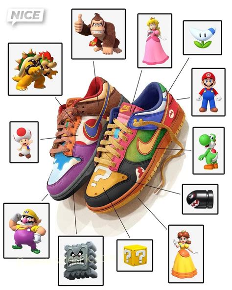 mario nike sneakers|what the Mario dunks.